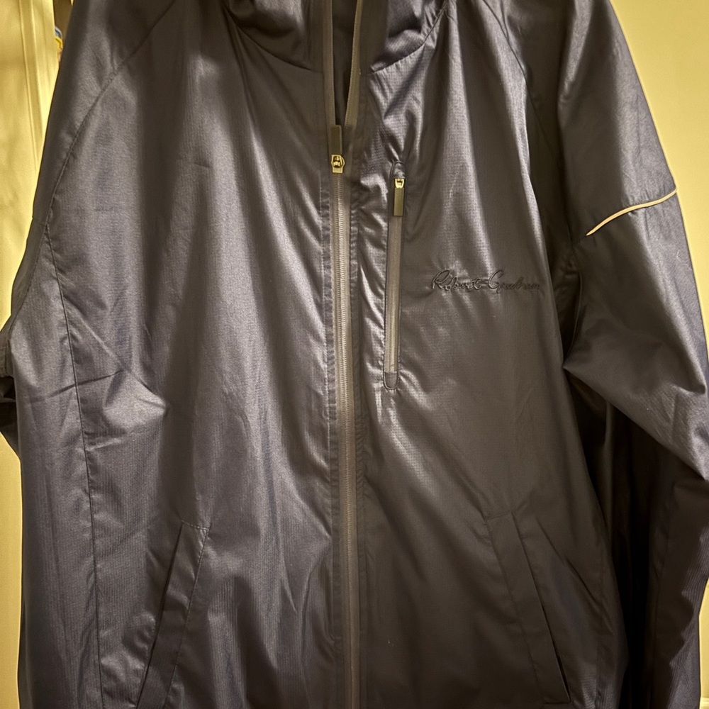 Robert Graham Charcoal Windbreaker Jacket